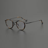 Ona Premium Series Vintage Glasses Frame Round Frames Southood Leopard Black